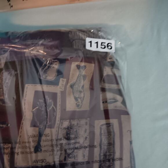 Woolrich Original Outdoor Vintage Shirt XL Red All Over Fish & Tackle Cotton - Picture 13 of 13